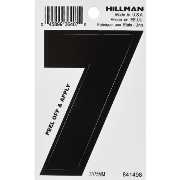 Hillman 3" Blk Diecut #7 841498